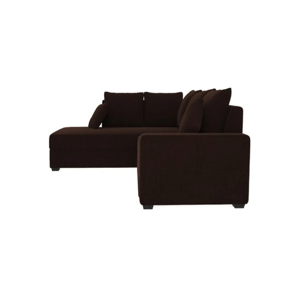 Jordan Fabric RHS Sectional Sofa in Brown Colour image
