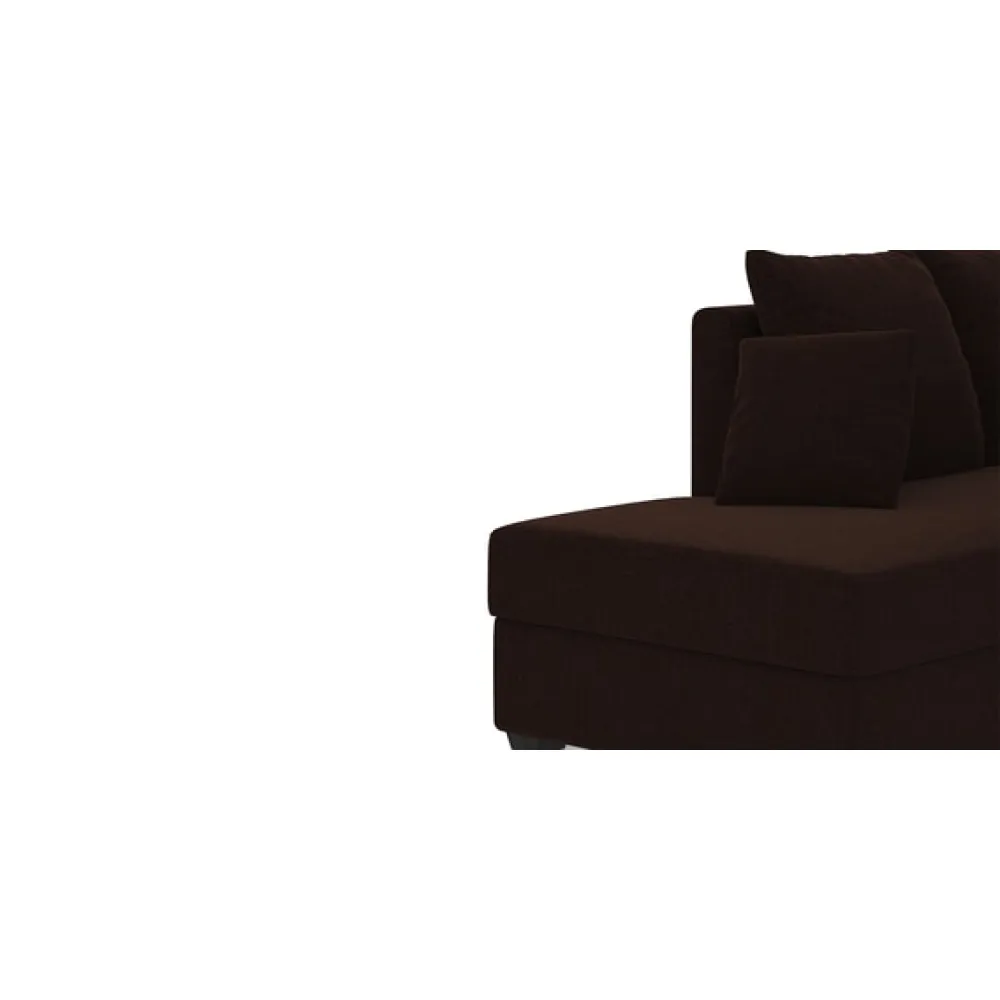 Jordan Fabric RHS Sectional Sofa in Brown Colour image