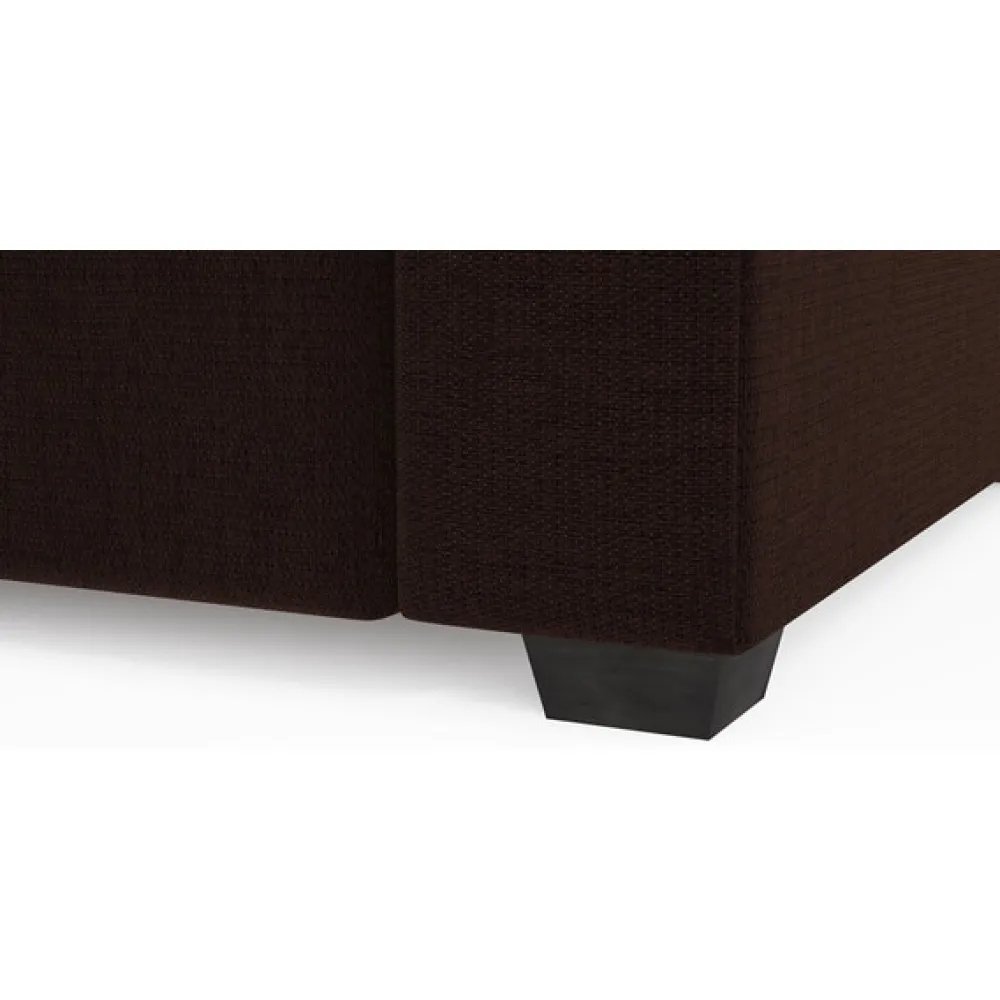 Jordan Fabric RHS Sectional Sofa in Brown Colour image