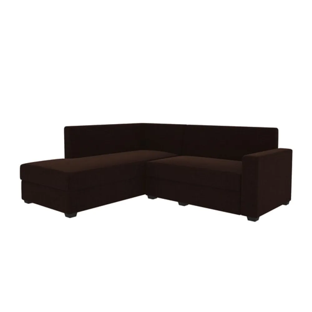 Jordan Fabric RHS Sectional Sofa in Brown Colour image